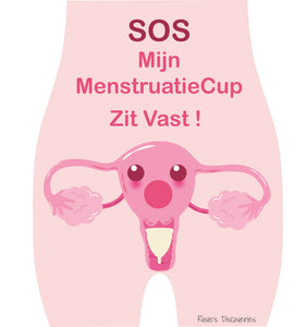 menstruatiecup zit vast