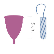 mycup menstruatiecup grootte vergelijking met tampon